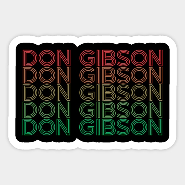 arjunthemaniac, Don Gibson Sticker by arjunthemaniac